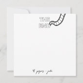 フィルムノワール – ホワイト – ブライダル/カップルサンキューカード サンキューカード (裏面)