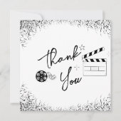 フィルムノワール – ホワイト – ブライダル/カップルサンキューカード サンキューカード (正面)