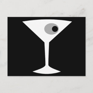 フィルムノワールMartiniガラスのはがき ポストカード