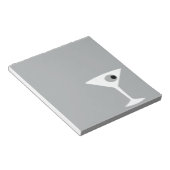 フィルムノワールMartiniガラスのメモ帳 ノートパッド (アングル)