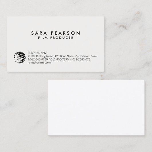 フィルムプロデューサーエンターテイメント名刺 名刺 (正面/裏面)