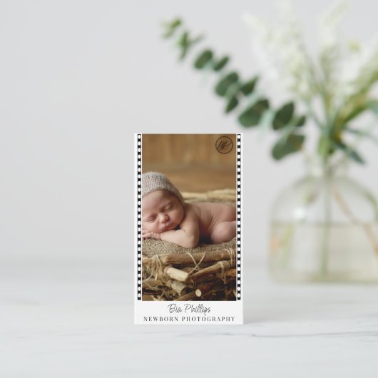 フィルムミニマルストリップ生まれたばかりの撮影 名刺 (スタンド正面)