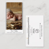 フィルムミニマルストリップ生まれたばかりの撮影 名刺 (正面/裏面)