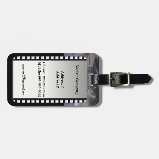 フィルムメーカーの荷物タグ ラゲッジタグ (正面横)