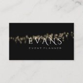 フィルムメーカーイベントプランナーブラック金ゴールドライトスパークリー 予約カード (正面)