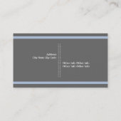 フィルムメーカー灰色、白、スチール青の目を引く 名刺 (裏面)