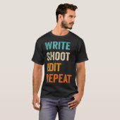 フィルムメ書ーカーCameramanの編集リピートを撮影 Tシャツ (正面フル)