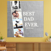フィルムモダンス最高のパパEver Photo Collage キャンバスプリント (インサイチュ (リビング))