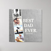 フィルムモダンス最高のパパEver Photo Collage キャンバスプリント (正面)
