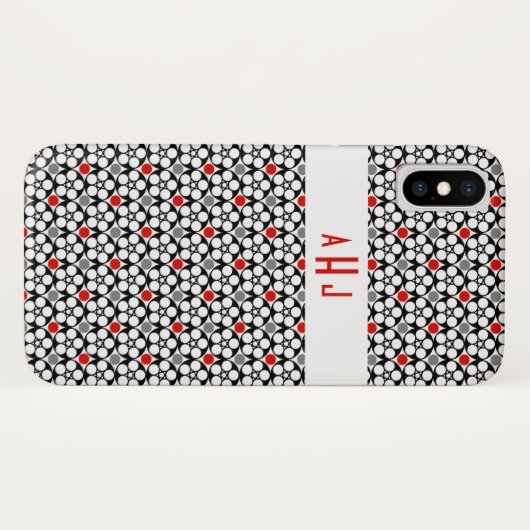 フィルムリールグラフィックムービーパターン黒/赤/グレー Case-Mate iPhoneケース (裏面(横))