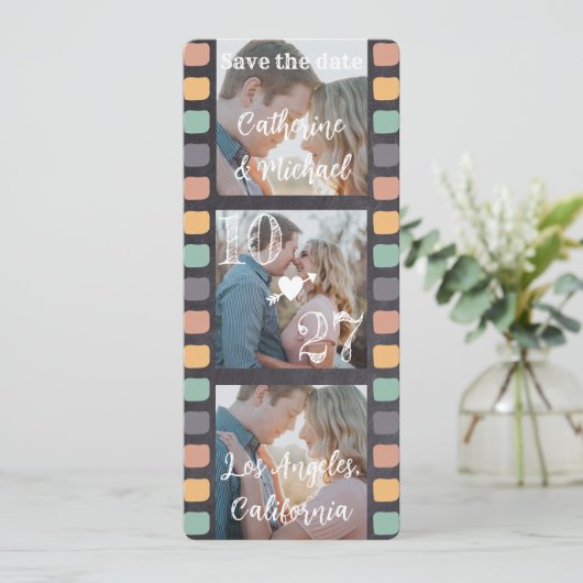 フィルムリールトレンディーブラック3枚 セーブザデート (スタンド正面)