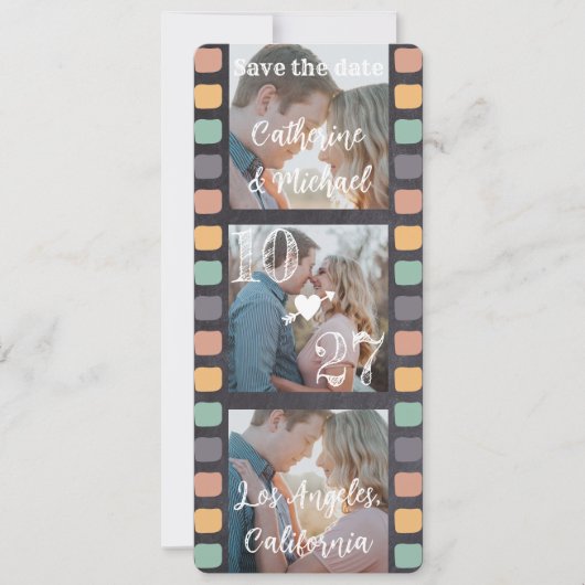 フィルムリールトレンディーブラック3枚 セーブザデート (正面)