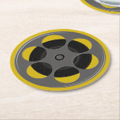 フィルムリール映画の夜 ラウンドペーパーコースター (アングル)