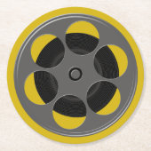 フィルムリール映画の夜 ラウンドペーパーコースター (正面)