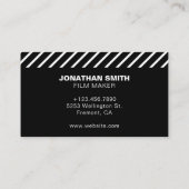 フィルムリール | フィルムスタジオ | プロフェッショナルフィルムメーカー 名刺 (裏面)