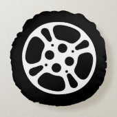 フィルムリール/映画リール円枕 ラウンドクッション (正面)