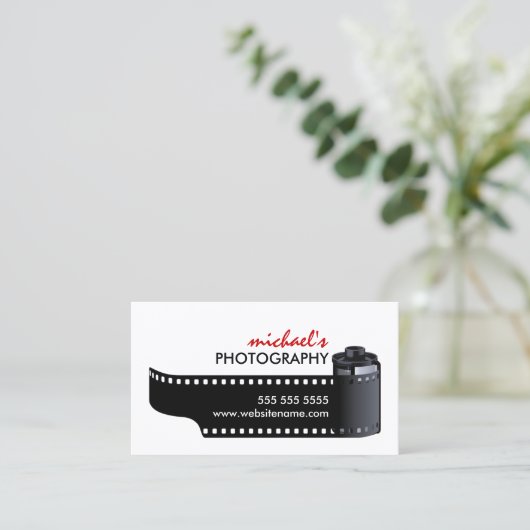 フィルムロール写真撮影 名刺 (スタンド正面)