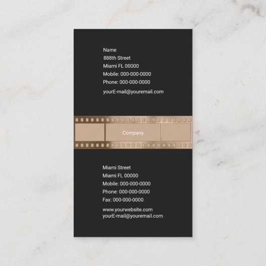 フィルムロール 名刺 (裏面)