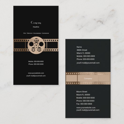 フィルムロール 名刺 (正面/裏面)