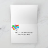 フィルム付きベローズカメラ誕生日 カード (内部)