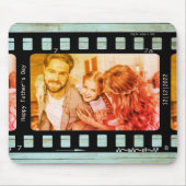 フィルム否定的あなた自身の写真35mm映画パパギフト マウスパッド (正面)