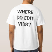 フィルム巻き枠のクラシック Tシャツ (裏面)
