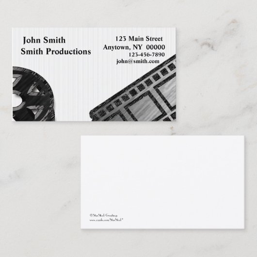 フィルム巻き枠の名刺 名刺 (正面/裏面)