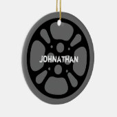 フィルム巻き枠/映画巻き枠の名前をカスタムするのオーナメント セラミックオーナメント (右)