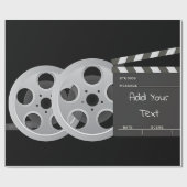 フィルム巻き枠、Clapperboardの包装紙 ラッピングペーパー (フラット)