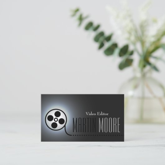 フィルム映画テープビデオサービス 名刺 (スタンド正面)