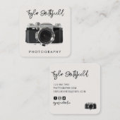 フィルム素朴カメラ撮影用名刺 スクエア名刺 (正面/裏面)