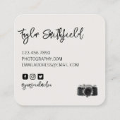 フィルム素朴カメラ撮影用名刺 スクエア名刺 (裏面)