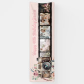 フィルム負の誕生日写真 横断幕 (縦)