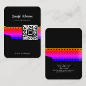 フィルム転がカメラQRコードブラック 名刺 (正面/裏面)