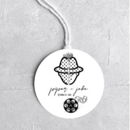 フィルム ノワール - ホワイト - カップル マルチユース フェイバーステッカー ラウンドシール