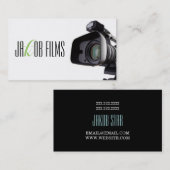 フィルム・ビデオ・カメラ・ムービー・ディレクターの撮影 名刺 (正面/裏面)