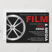 フィルム&メディア卒業パーティー招待状 招待状 (正面)