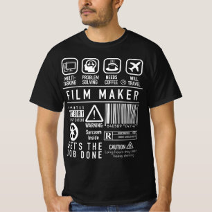 フィルム・メーカー-感動的な映画製作者の記号 Tシャツ