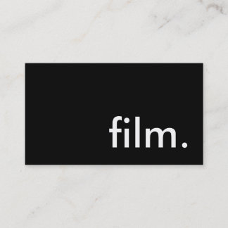 フィルム。 名刺
