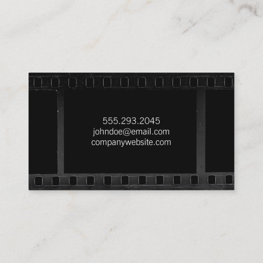 フィルムIIとカメラアイコン 名刺 (裏面)