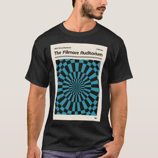 フィルモアオーディトリウムレトロアート Tシャツ (正面)