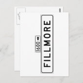 フィルモアセントサンフランシスコ通り標識 ポストカード (正面/裏面)