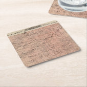 フィルモア郡、ミネソタの地図 スクエアペーパーコースター (アングル)