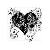 フィルリーハートシルエットアートスタンプ ラバースタンプ (インプリント)