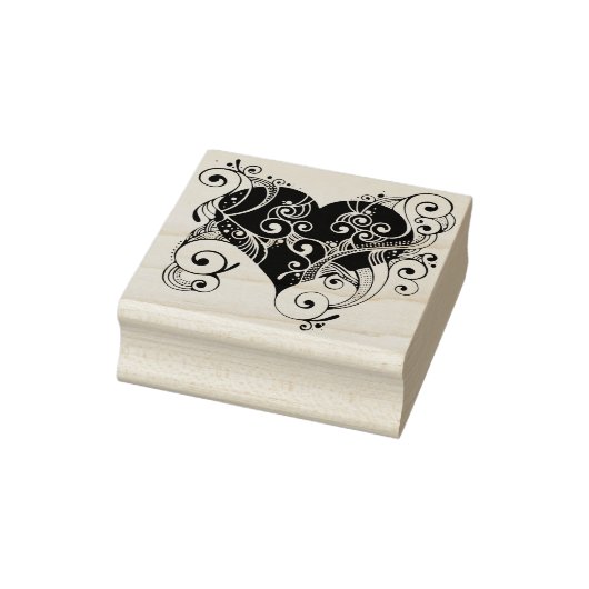 フィルリーハートシルエットアートスタンプ ラバースタンプ (スタンプ)