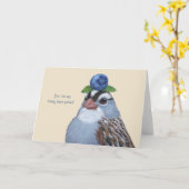 フィル白い王冠のスパローカード カード (黄色い花)