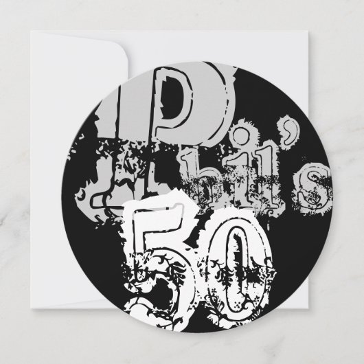 フィル第50 (円形) 招待状 (正面)