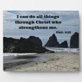 フィル4時13分キリストを通して全ての事を… フォトプラーク (正面)