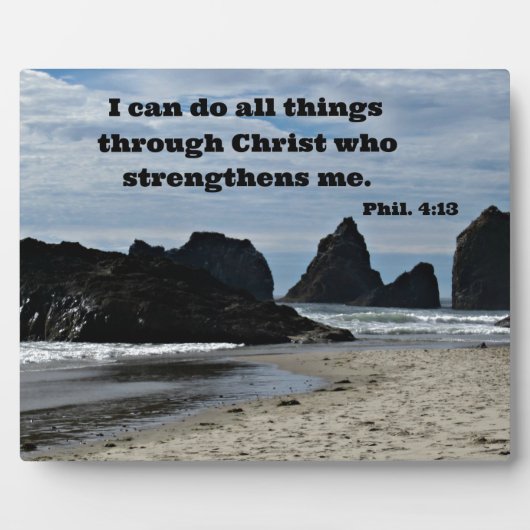 フィル4時13分キリストを通して全ての事を… フォトプラーク (正面)