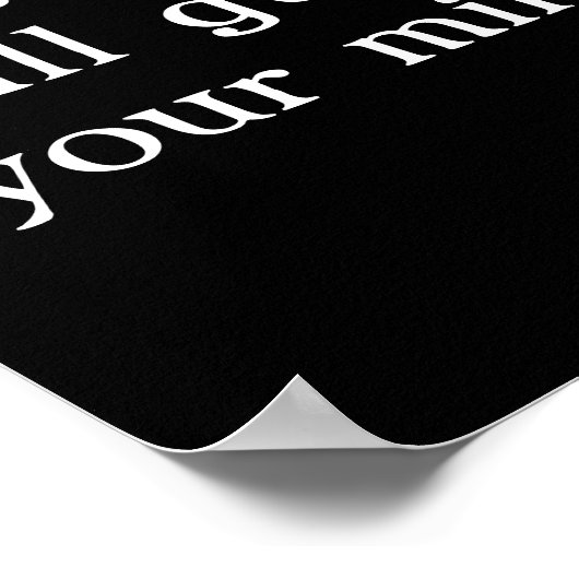 フィル4:7アメリカ国旗の前にワシを置いて ポスター (角)